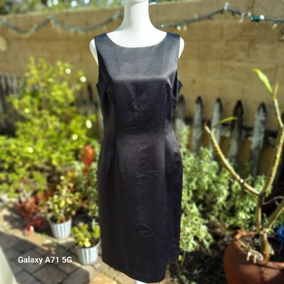 Papell Boutique Black Sleeveless Dress Tank Style Sz 6 - Picture 1 of 15